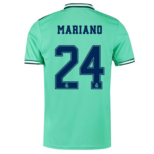 Camiseta Real Madrid NO.24 Mariano Replica Tercera Ropa 2019/20 Verde